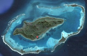 Carte de l'île de Raivavae